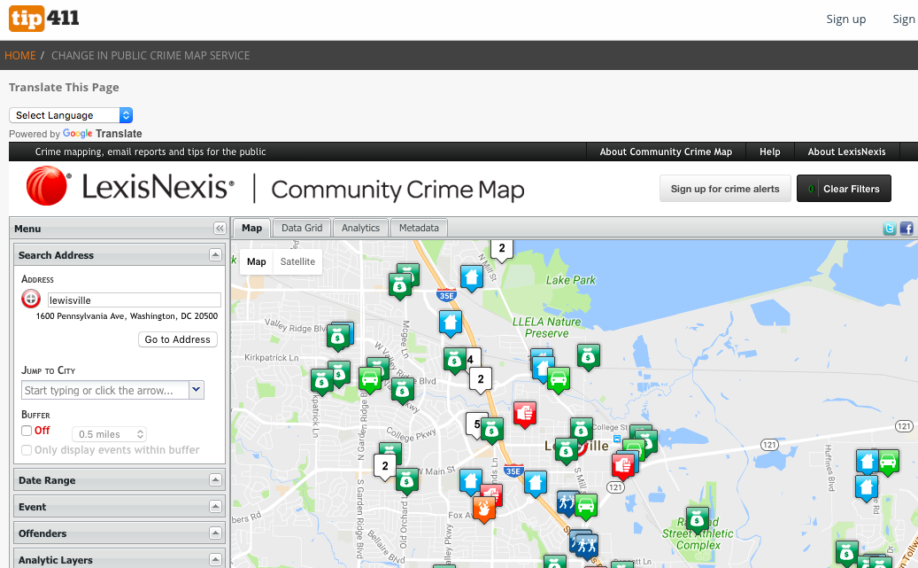 Community Crime Map