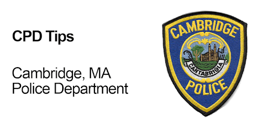 Cambridge, MA Police Department tips