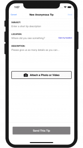 New anonymous tip example - tip411