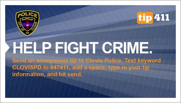 Clovis Police Anonymous Tips