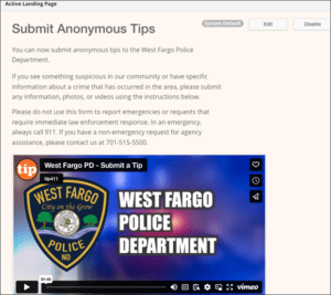 tip411 Landing Page